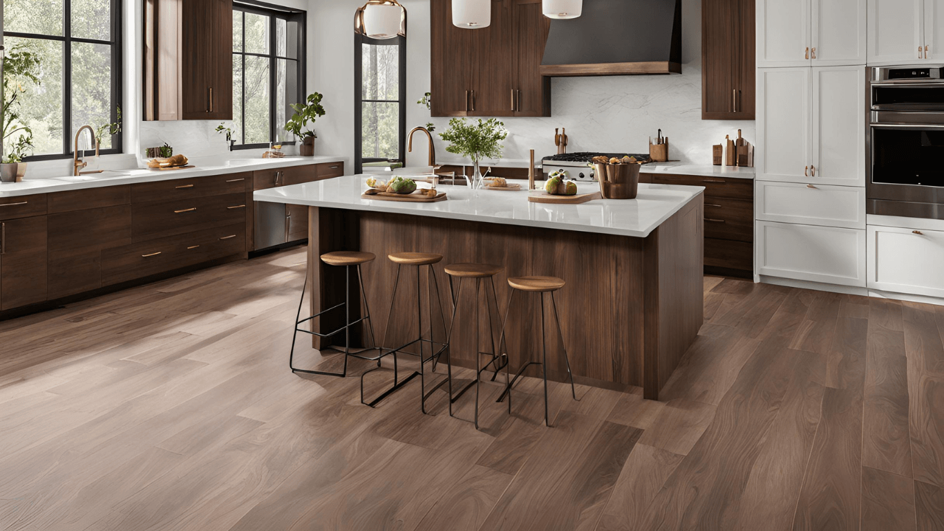 Flooring & Countertop Pairings for Walnut Cabinets