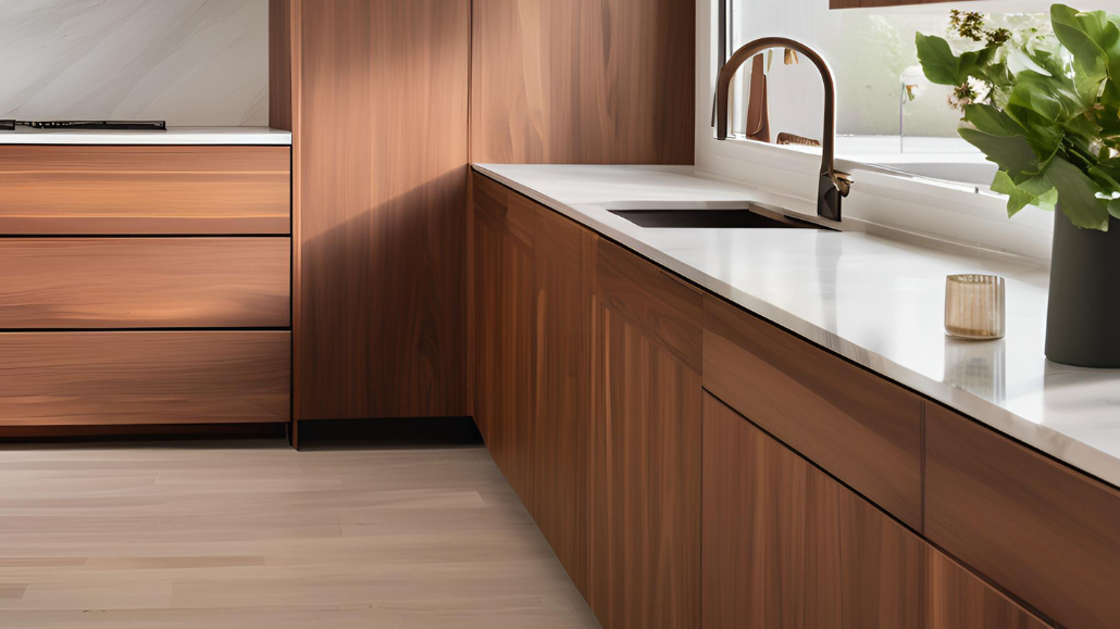 Trends in Walnut Kitchen Designs , The Rise of Natural Walnut Finishes